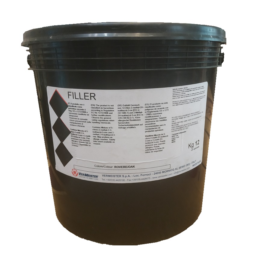 FILLER Vermeister готовая шпаклевка на водной основе (дуб), 12кг